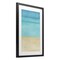 Stupell Industries Abstract Beach Coastal Color Block Framed Print Under Glass, design by Martina Pavlova
